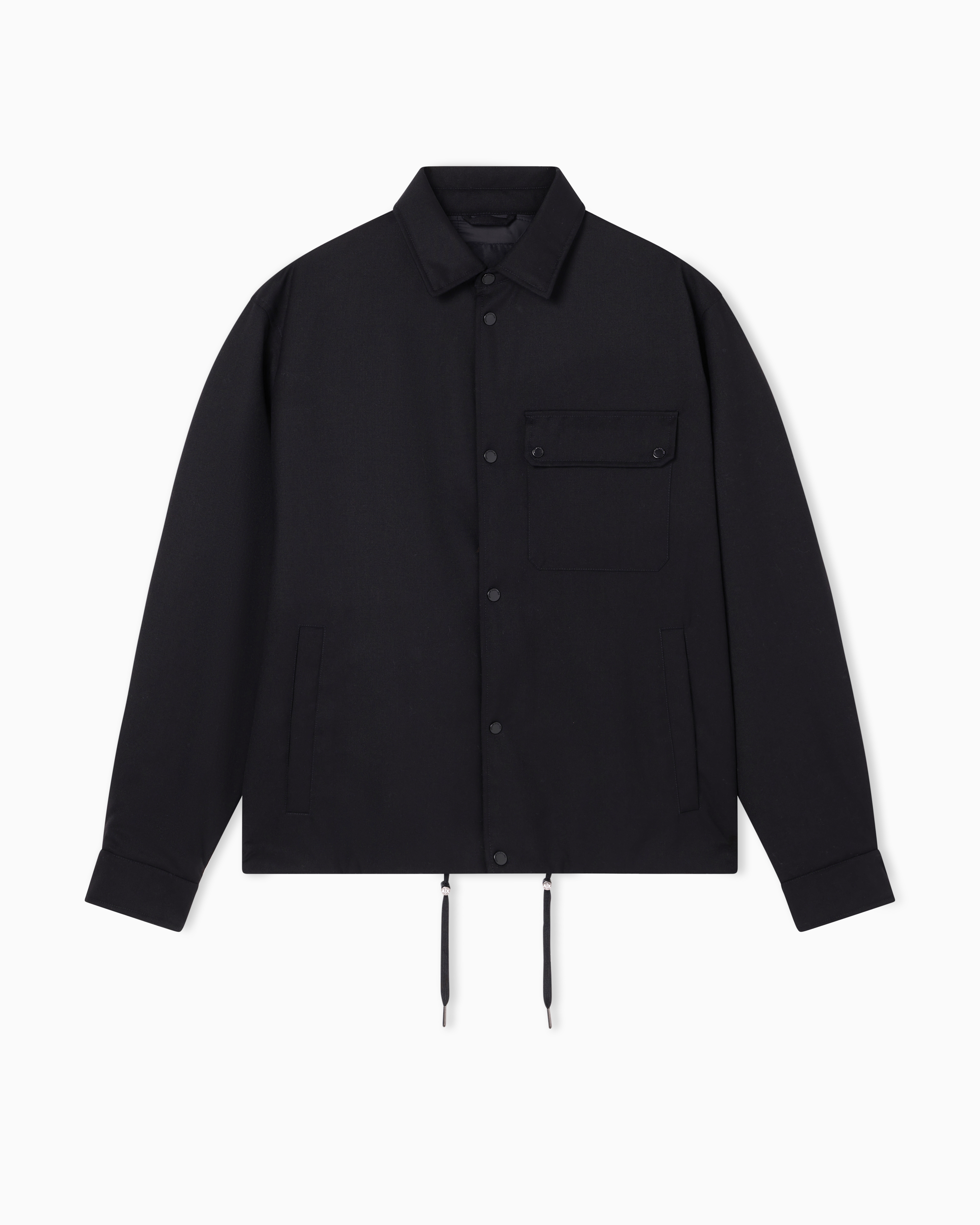 Blouson with drawstring at the bottom