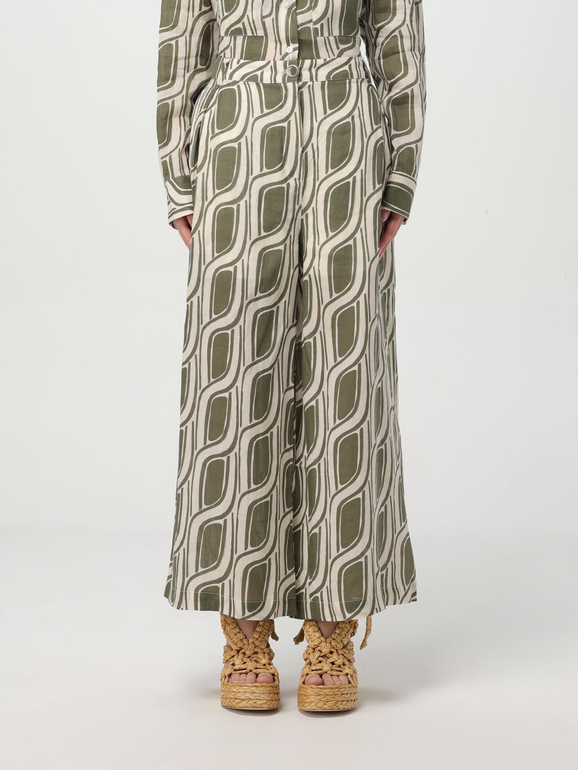 Pants LIU JO Woman color Green