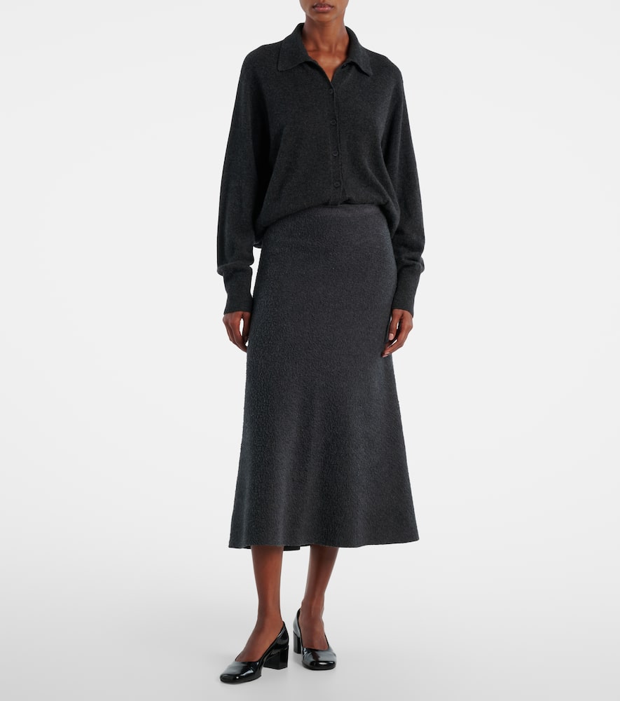 Lian cotton midi skirt