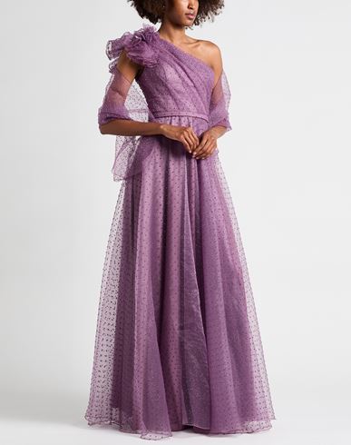Woman Maxi dress Purple Size 8 Polyester
