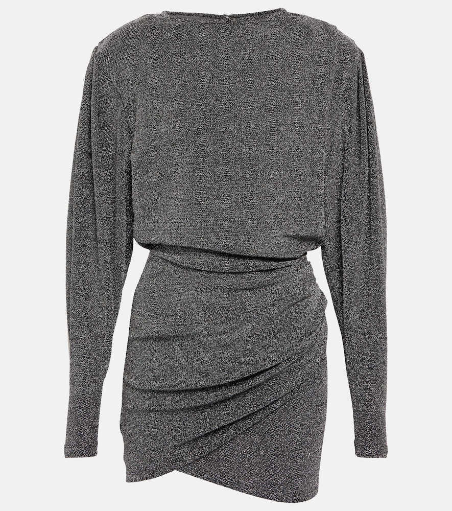 Marant Etoile Benedicte metallic knit minidress