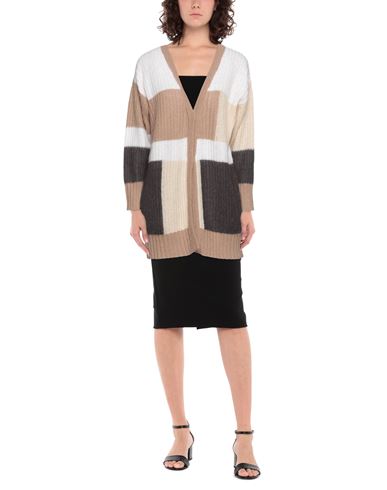 Peserico Woman Cardigan Camel Size 6 Baby alpaca wool, Polyamide, Virgin Wool