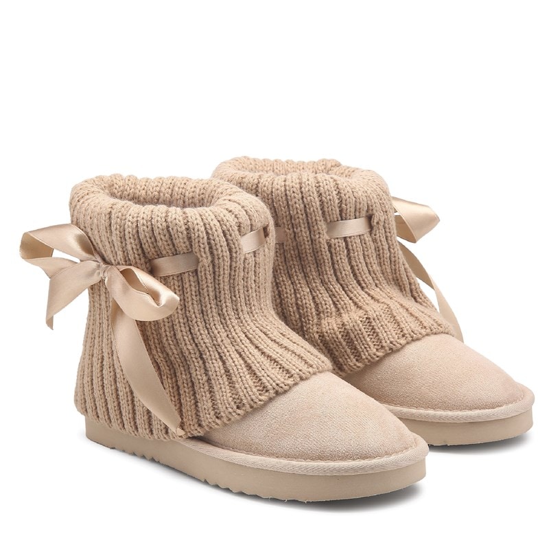 Kids' Jjaxie Sweater Boot Little/Big Kid Boots (Tan)