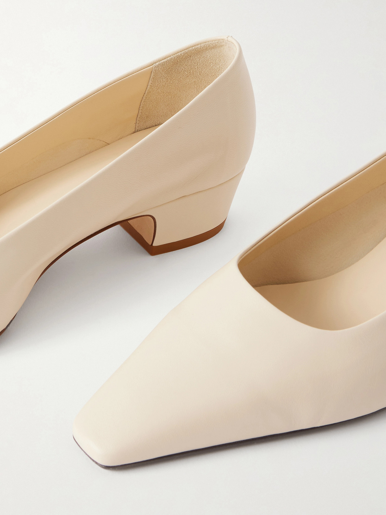 Rory Leather Pumps - Cream
