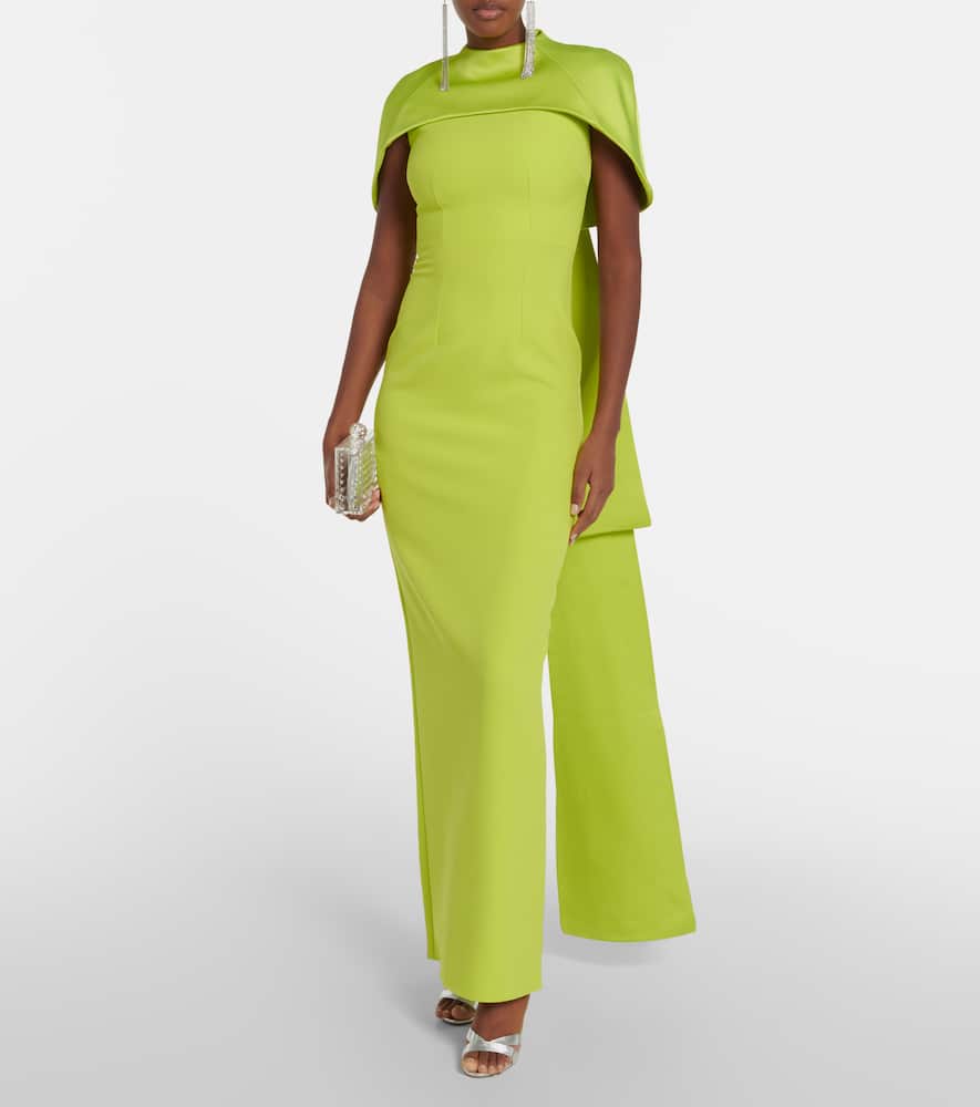 Kalika crêpe gown