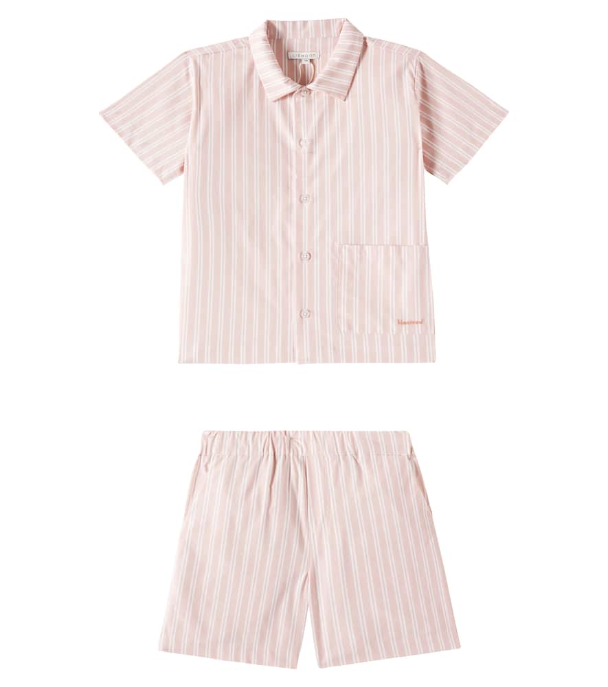 Liewood Leona striped cotton pajamas