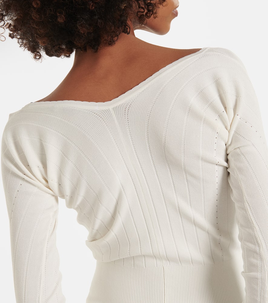 Le Haut Pralù scalloped ribbed-knit top