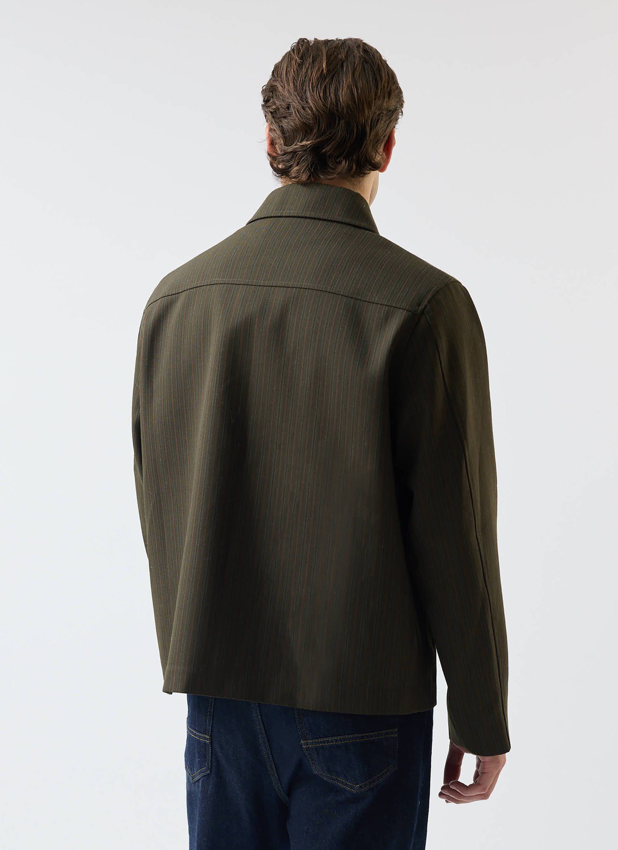 Chapter Tailored Zip Jacket Dark Green