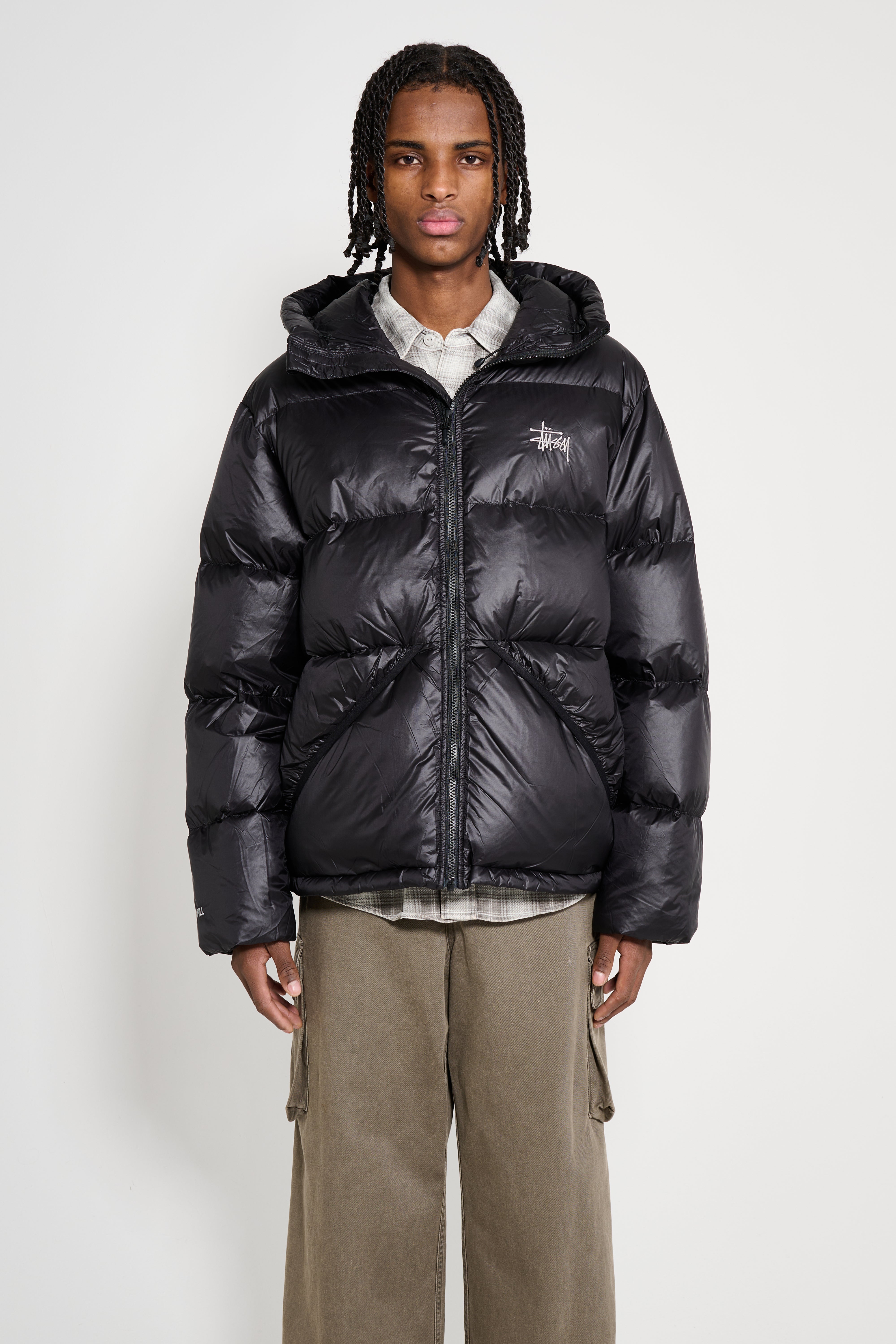 Stüssy Micro Ripstop Down Parka Jet Black