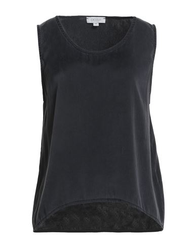 Woman Top Charcoal Size S Silk, Elastane
