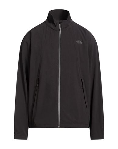 Man Jacket Black Size L Nylon, Elastane