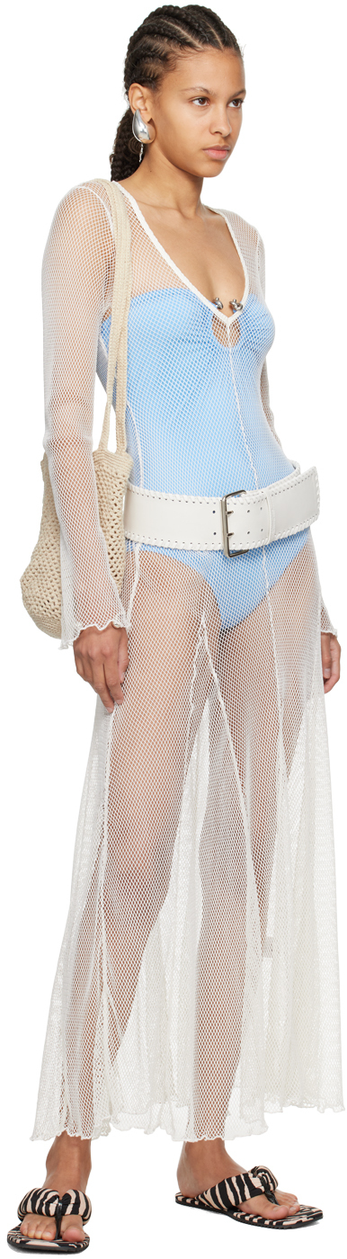 Gimaguas Off-White Rete Maxi Dress