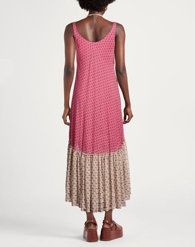 Malìparmi Woman Maxi dress Fuchsia Size 10 Cotton, Silk