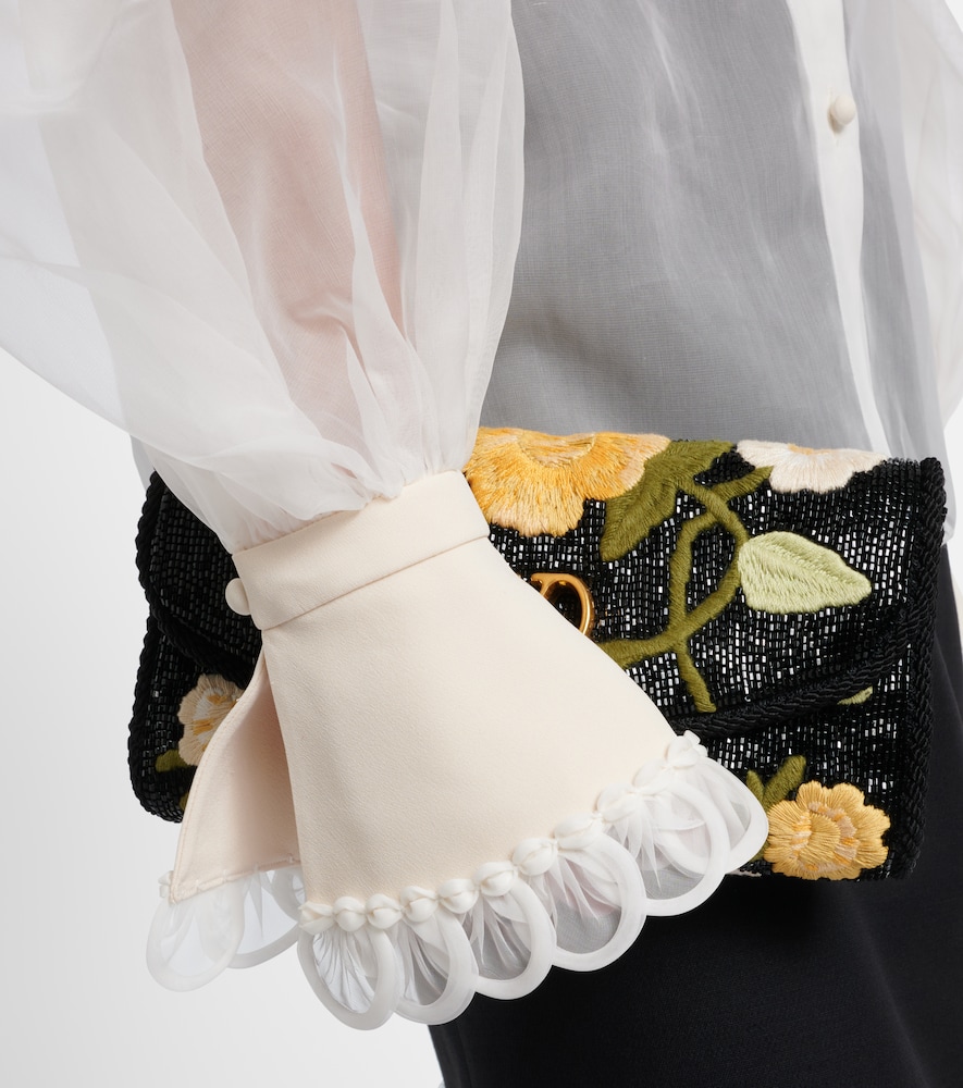 Sheer silk organza blouse