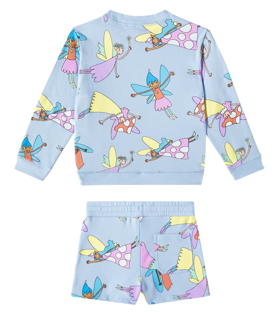 Stella McCartney Kids Cotton sweatshirt and shorts set