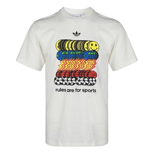 Originals Sportsrule Printing Short Sleeve White