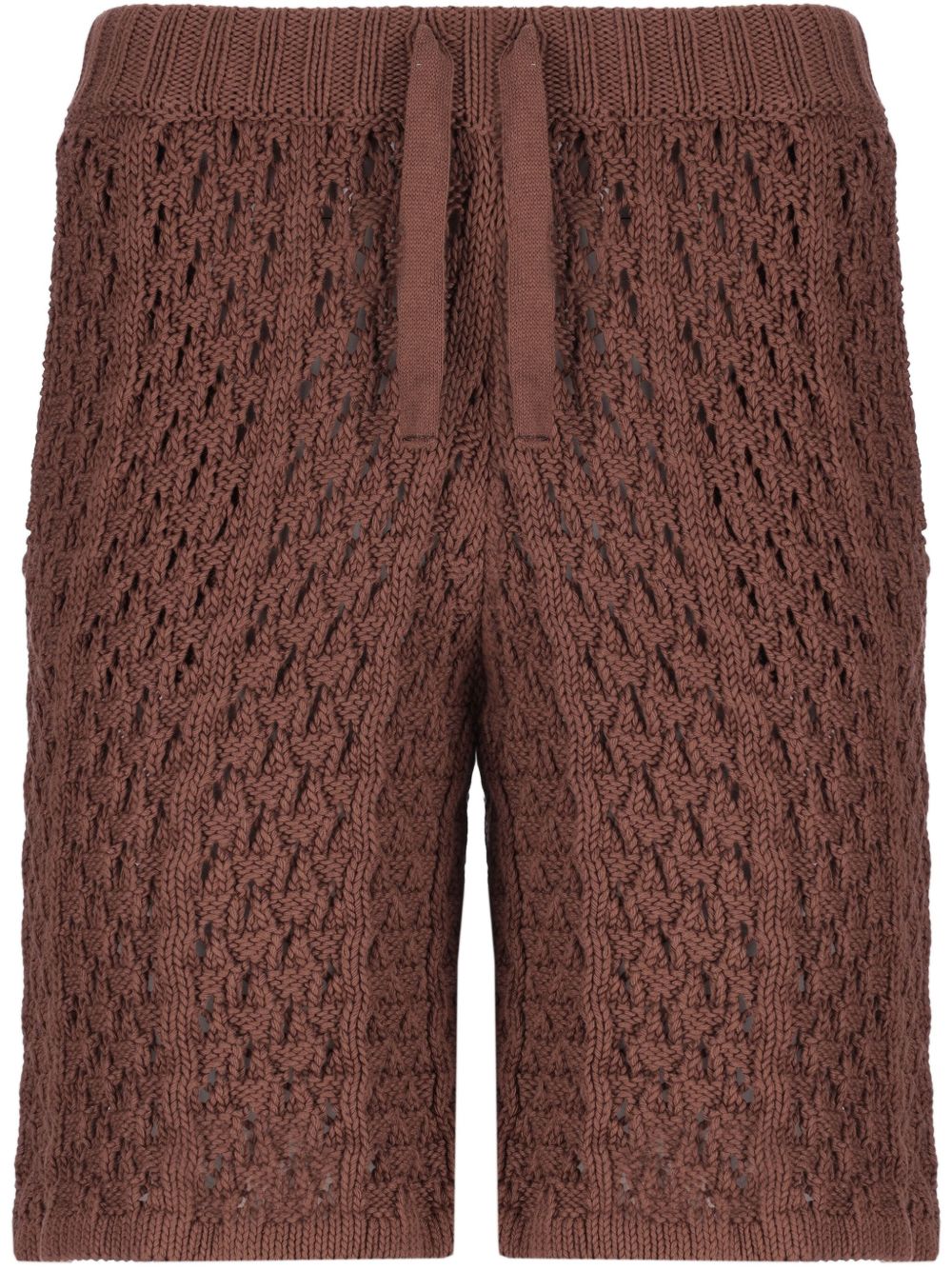 Laneus knitted bermuda shorts - Brown