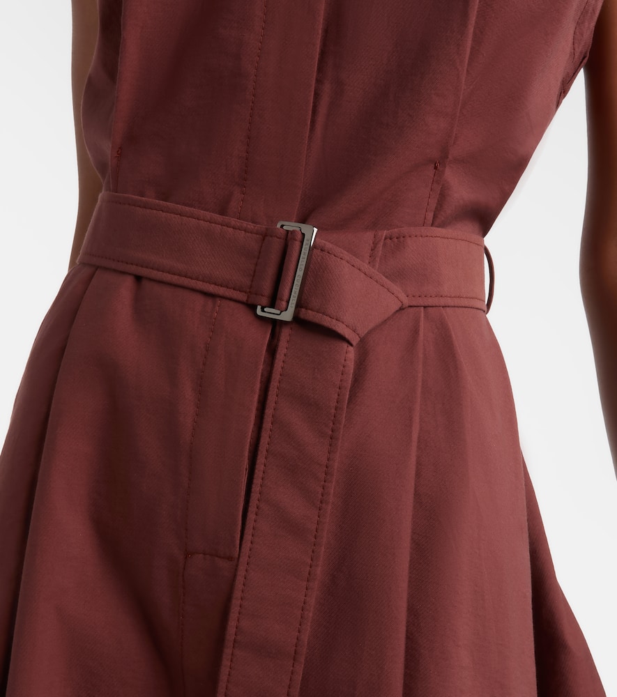 Monili cotton-blend midi dress