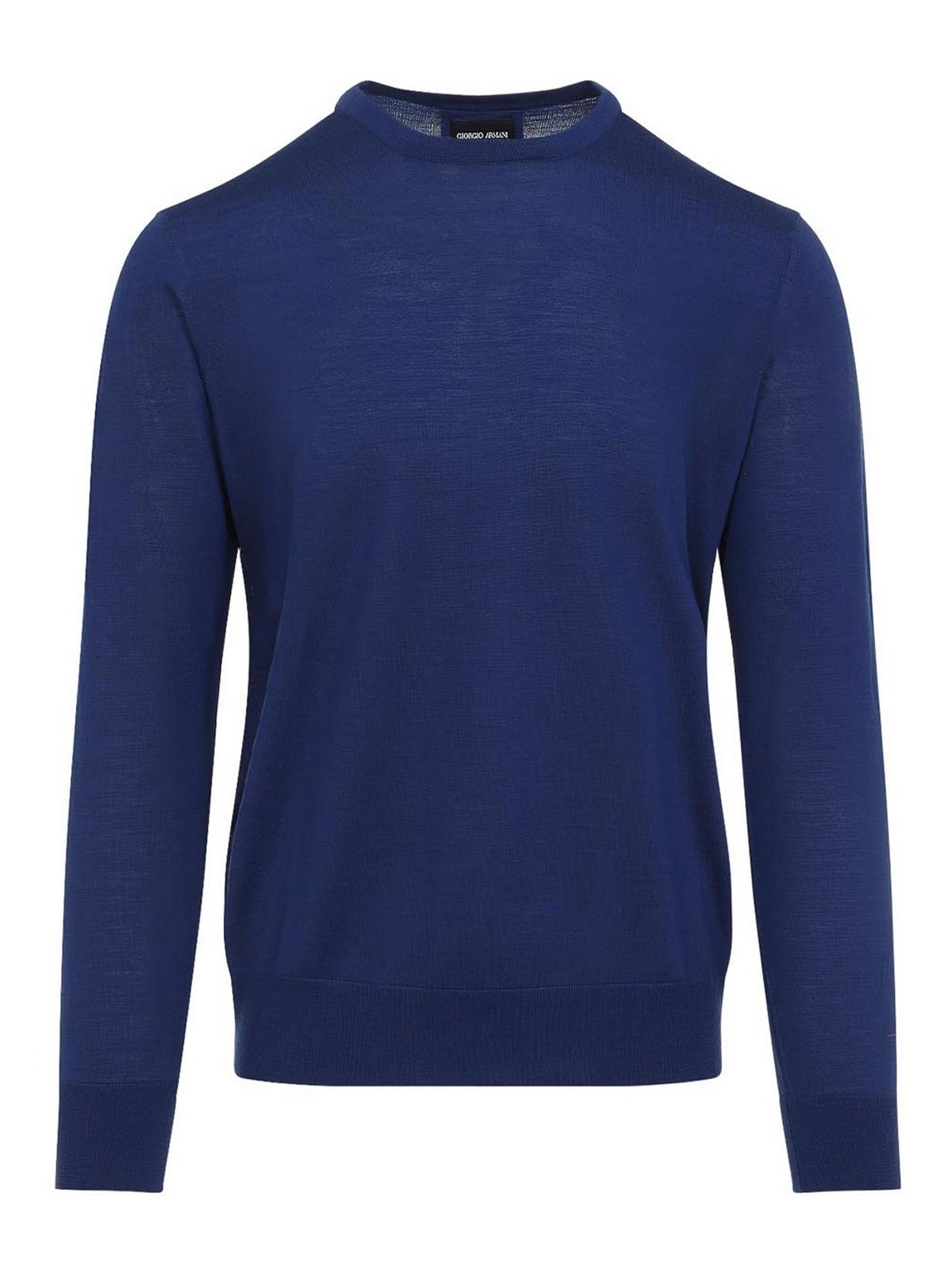 Giorgio Armani - crew neck virgin wool knit sweater