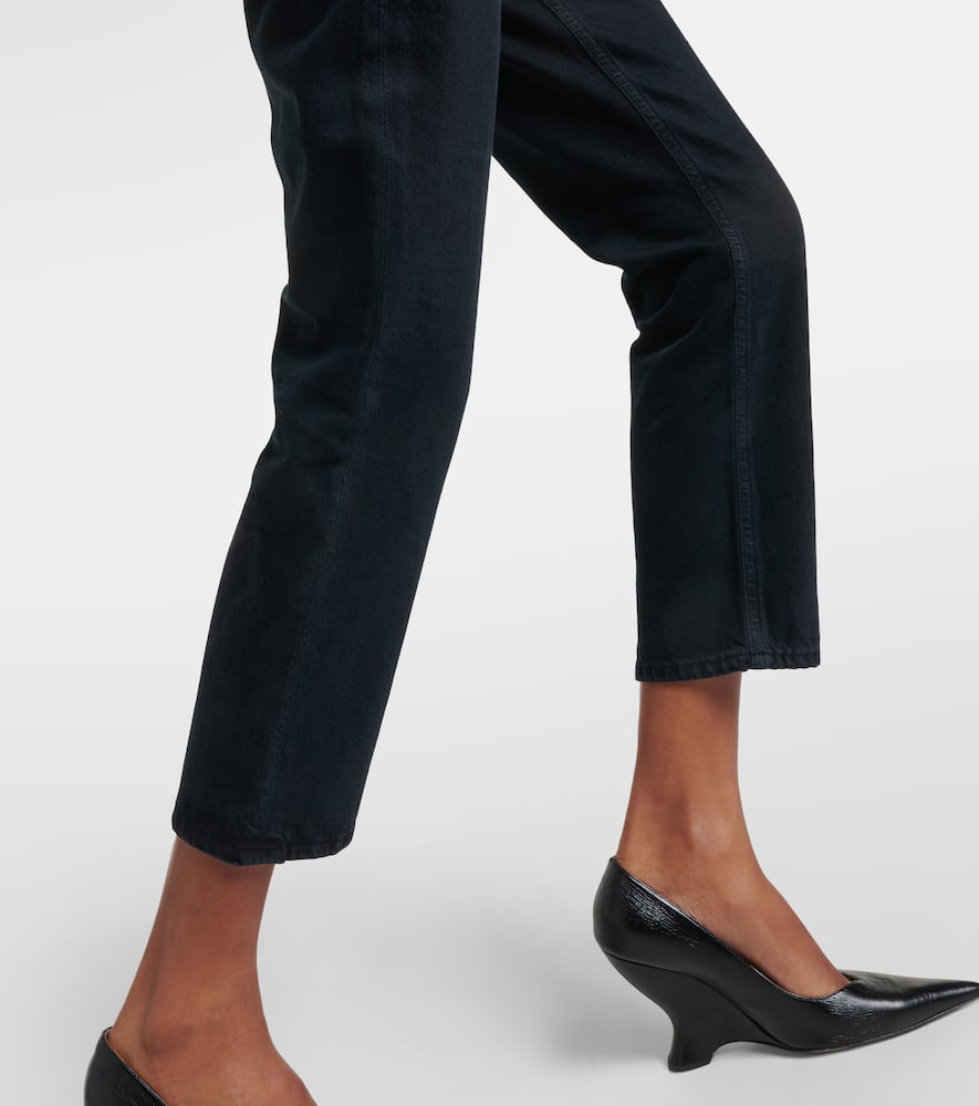 Riley Crop high-rise slim jeans