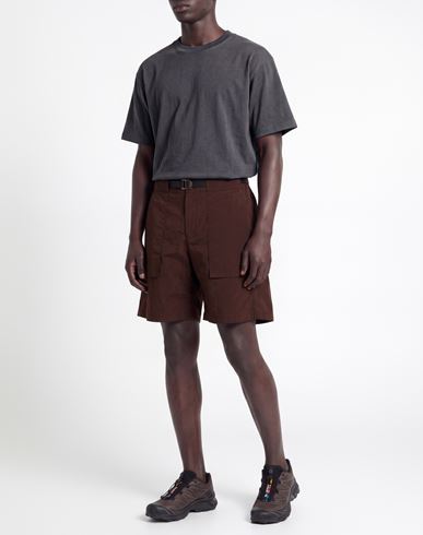 Man Shorts & Bermuda Shorts Chocolate brown Size L Nylon