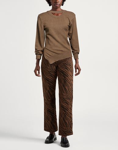 Woman Sweater Khaki Size ONESIZE Viscose, Polyester, Polyamide