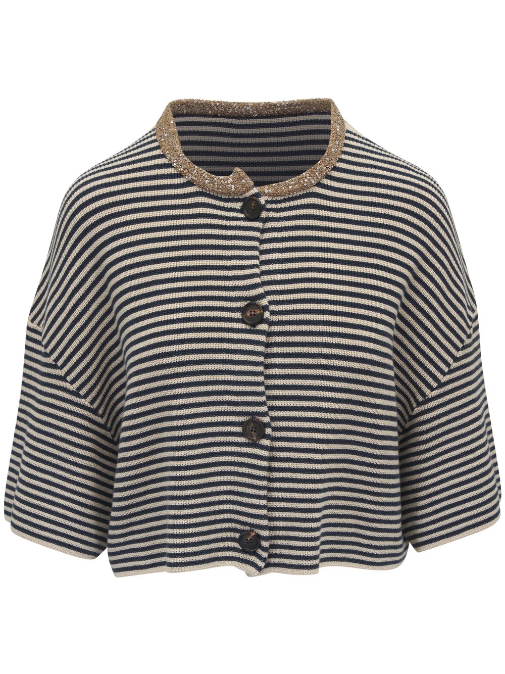 Striped cardigan - Neutrals