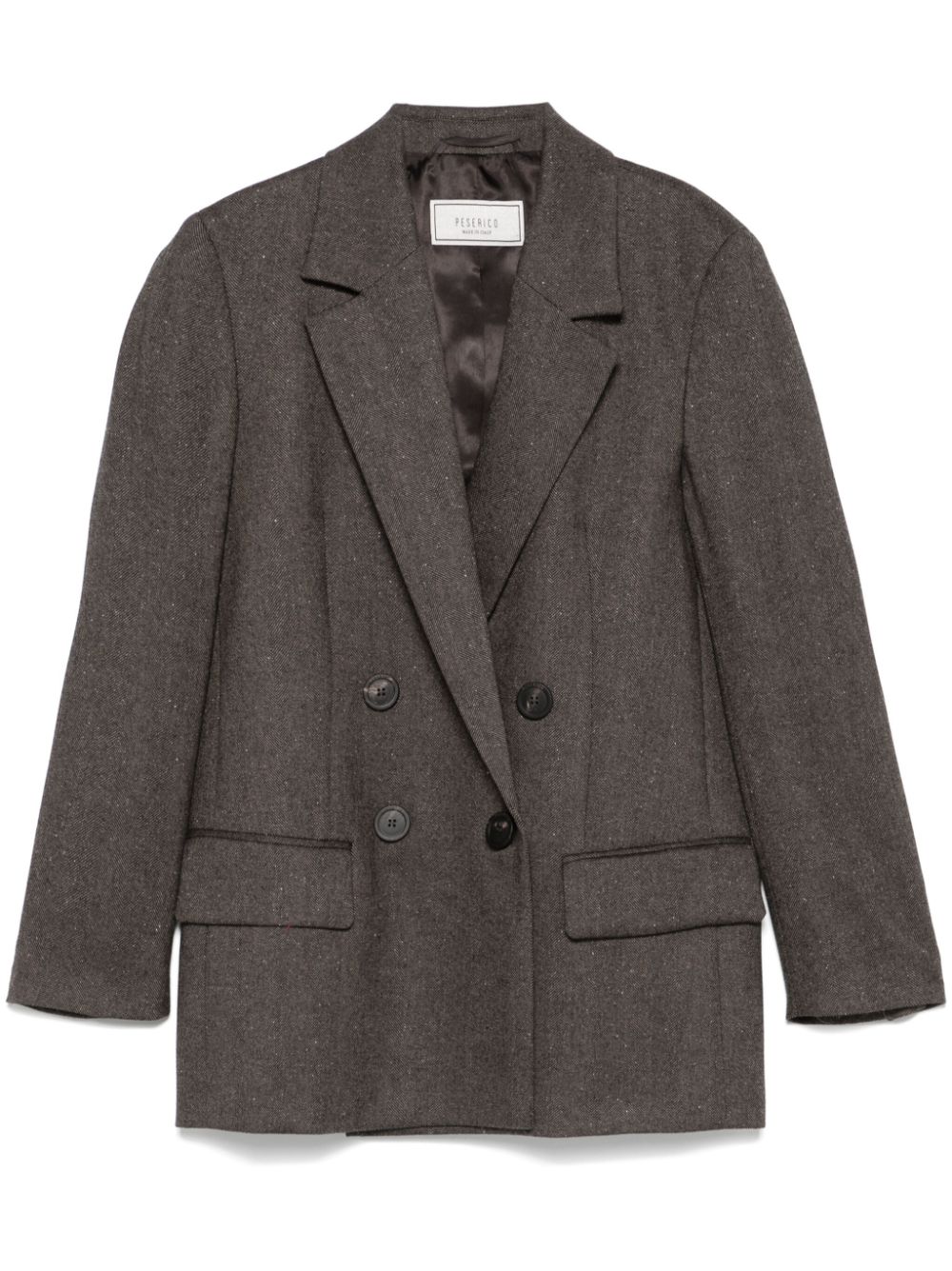 Herrringbone blazer - Brown