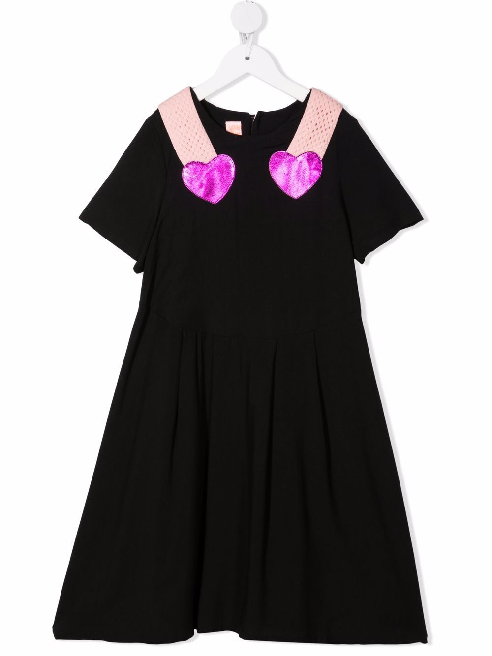Double Heart A-line dress - Black