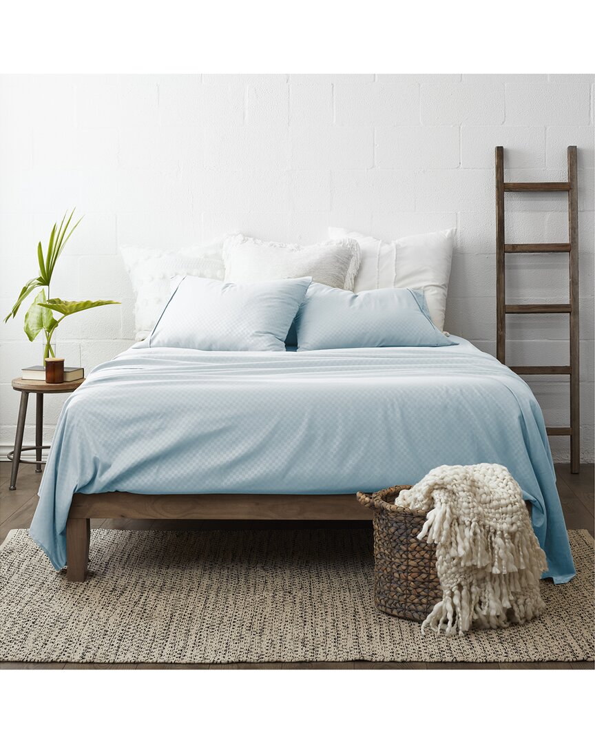 Premium Checkered Embossed 4Pc Bed Sheet Set