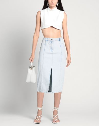Woman Denim skirt Blue Size 6 Cotton