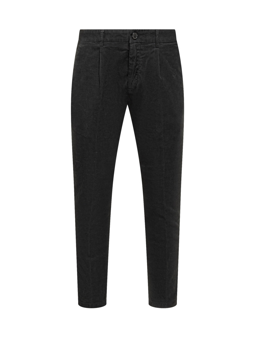 Black Pleated Chino Pants