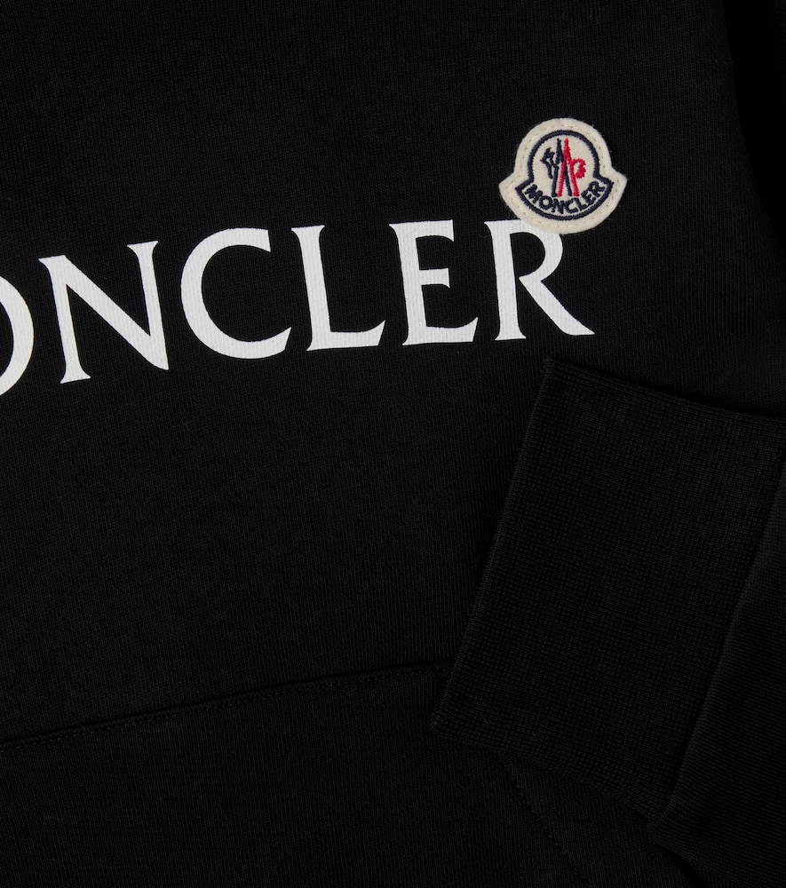 Logo cotton jersey hoodie