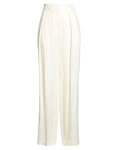 Róhe Woman Pants Pastel yellow Size 6 Viscose, Wool