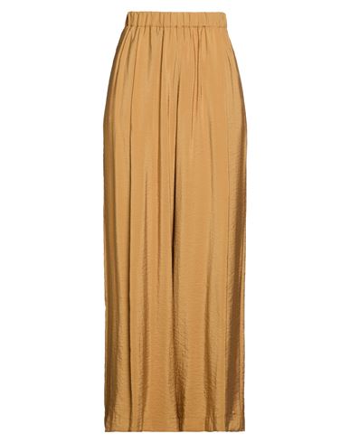 Woman Pants Mustard Size 4 Modal, Polyester