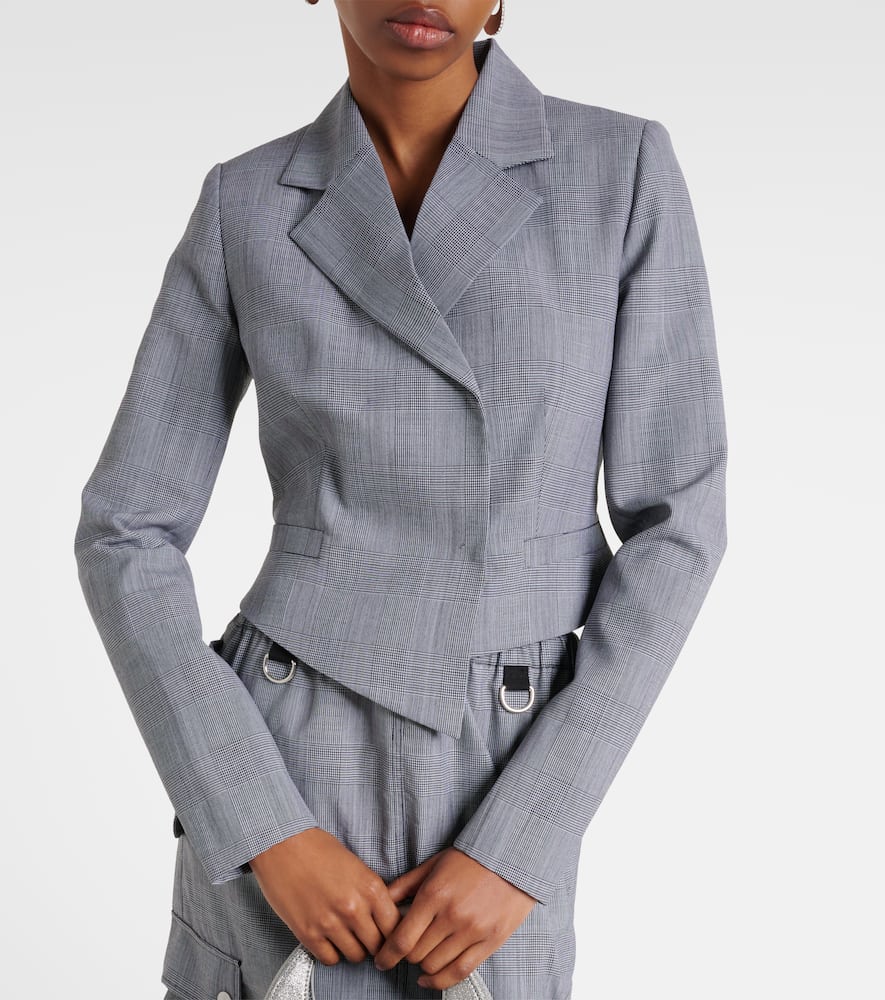 Prince of Wales virgin wool blazer