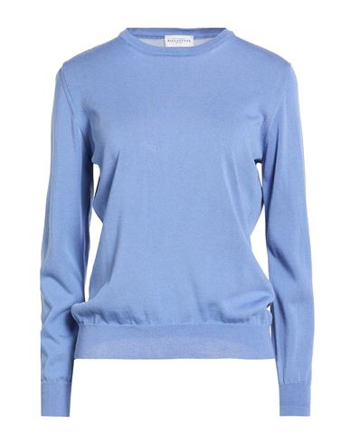 Woman Sweater Slate blue Size 6 Silk, Cotton