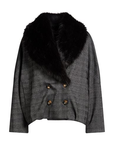 Woman Jacket Charcoal Size S Polyester, Viscose, Elastane