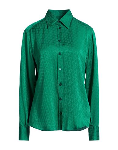 Woman Shirt Emerald green Size 4 Silk