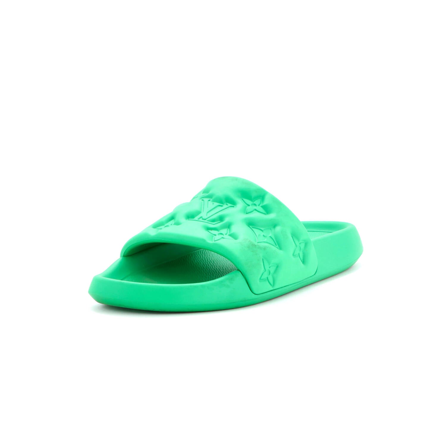 Men's Waterfront Mule Sandals Monogram Embossed Rubber