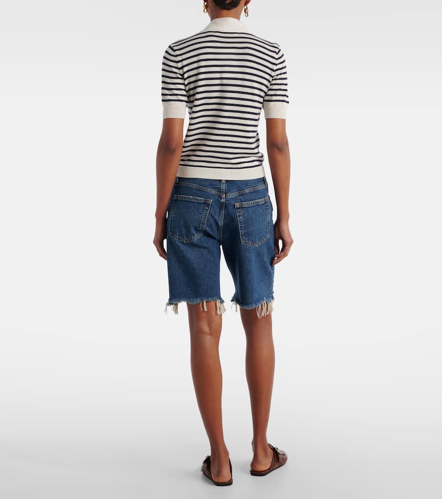 The Sailor striped tie-neck sweater