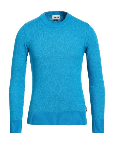 Man Sweater Azure Size S Organic cotton, Polyamide