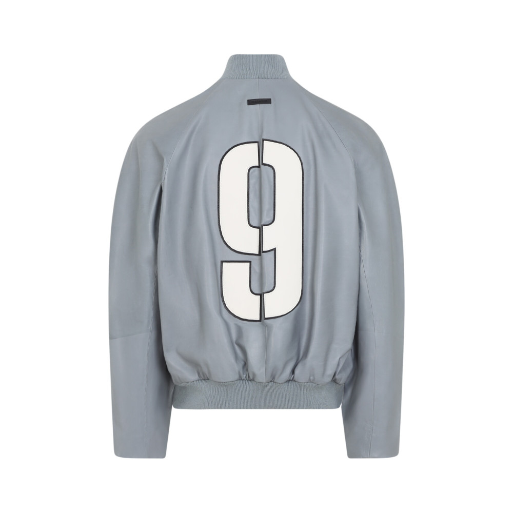 Grey Solid Bomber Jacket
