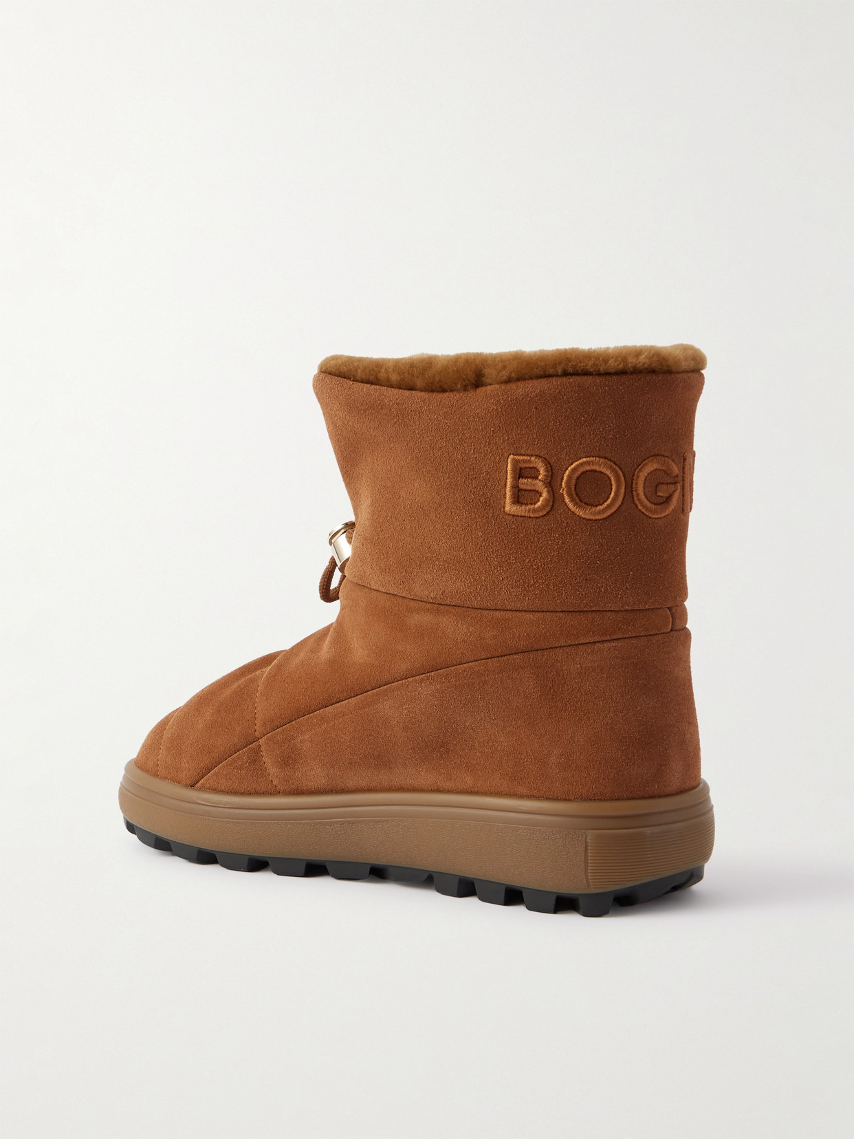 Chamonix Shearling-lined Suede Ankle Boots - Brown