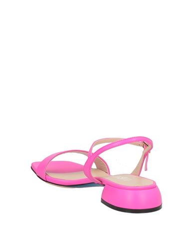 Woman Sandals Fuchsia Size 6 Leather