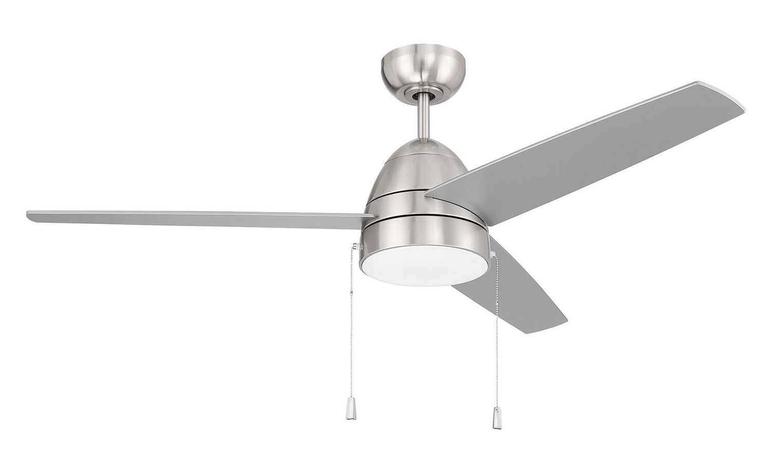 Brushed Polished Nickel from the Cozy 52" 3-Blade Ceiling Fan Collection