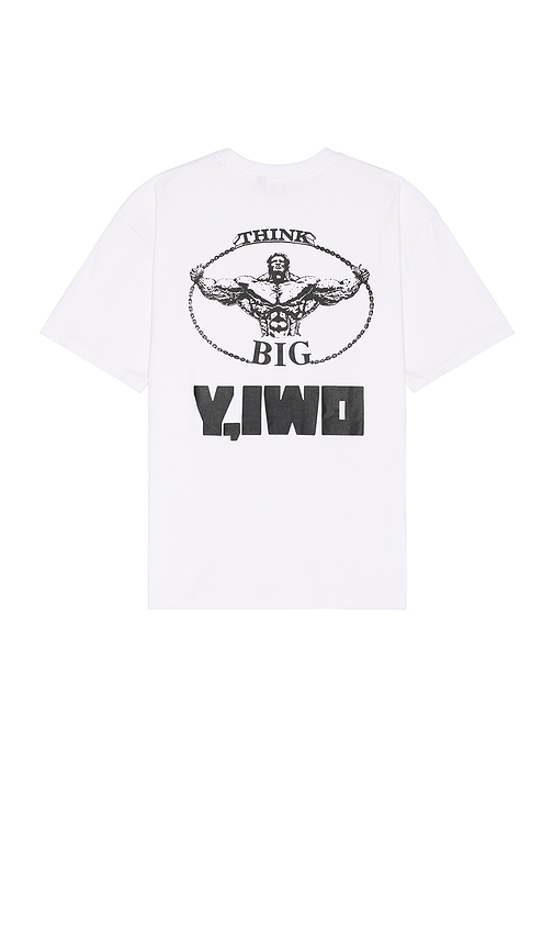 Y,IWO Think Big Pocket Tee in White. - L also in S, M, XL/1X