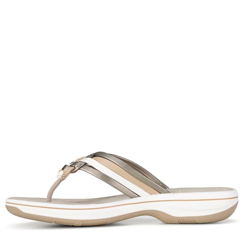 Women's Breeze Coral Cloudsteppers Flip Flop Sandals (Silver Multi)