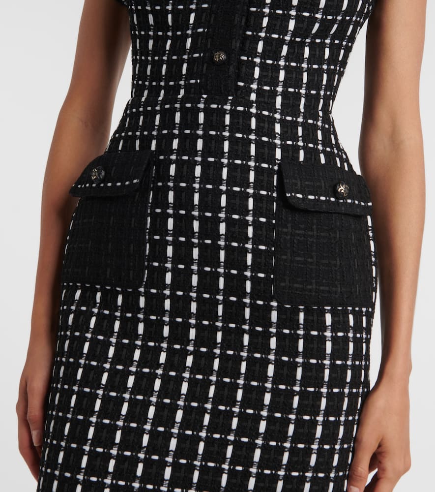 Tweed midi dress
