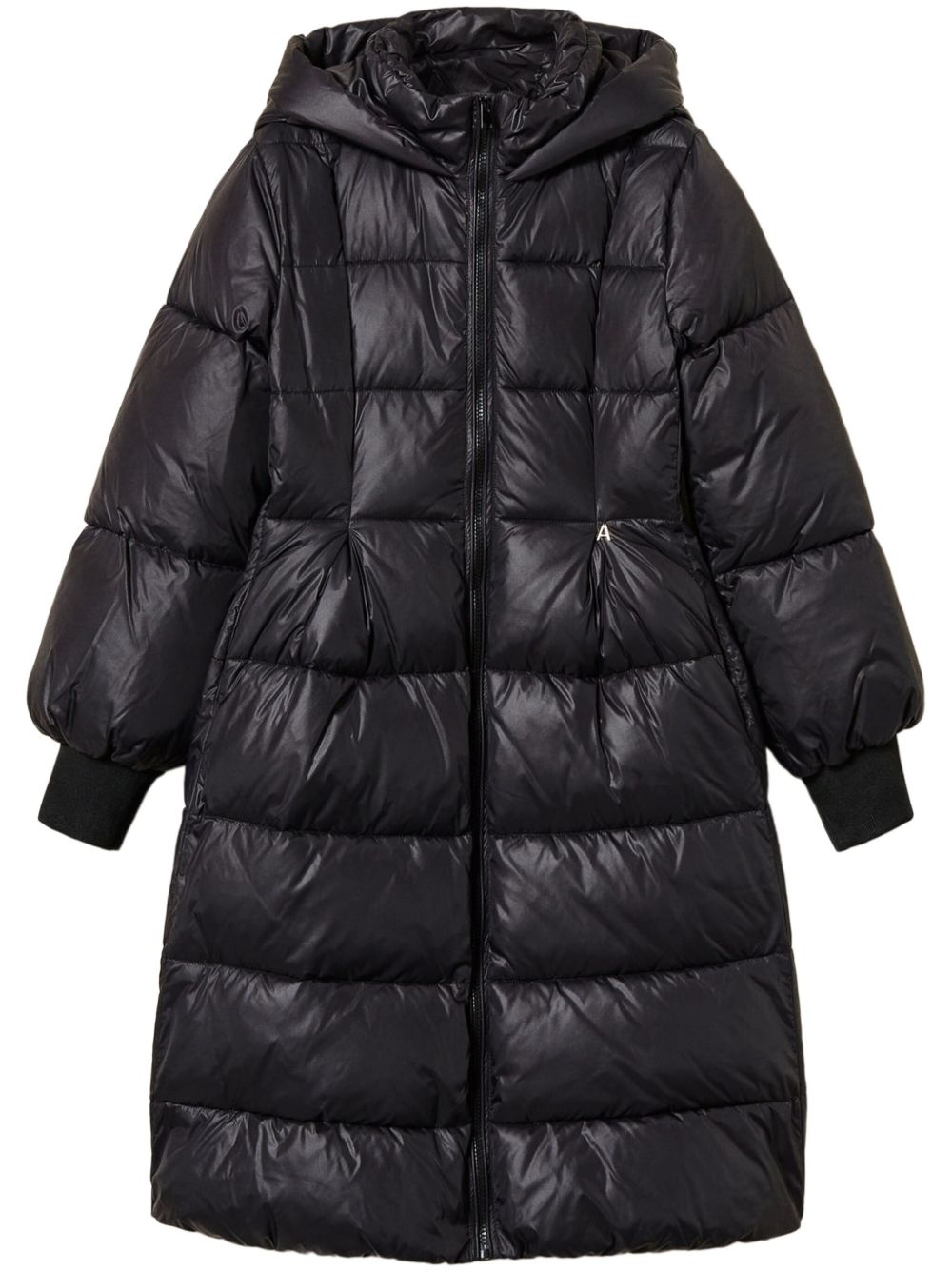 Hooded padded coat - Purple